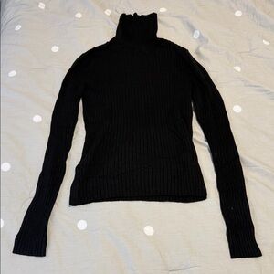 Express Ribbed Black Turtleneck Sweater